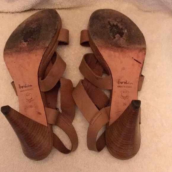 Boden Carmel/brown  Leather Sandal Size 8.5 - Picture 5 of 12